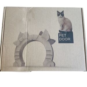 Pet Door Cat Arch - White